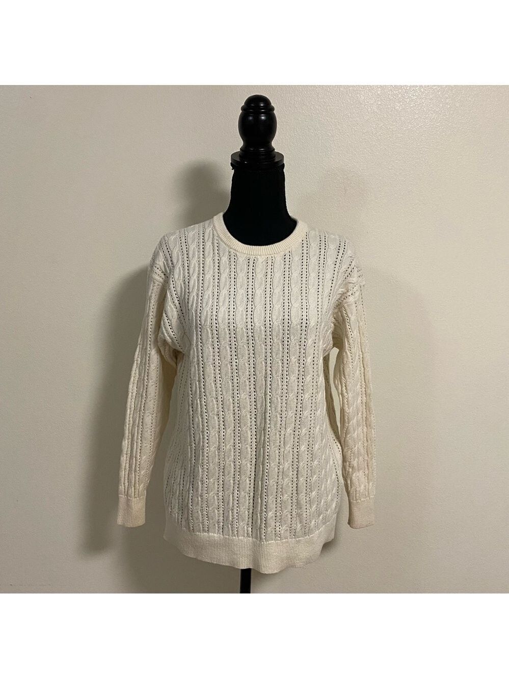 Aritzia Wilfred Sweater Women Size XS Cream Arbor Sweater Merino Wool Blend
